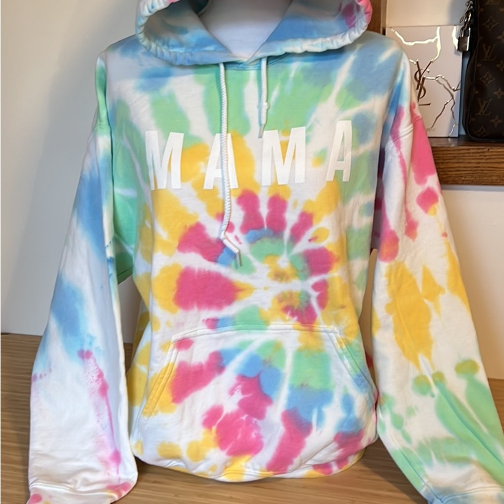 MAMA Tie Dye Hooded Sweatshirt